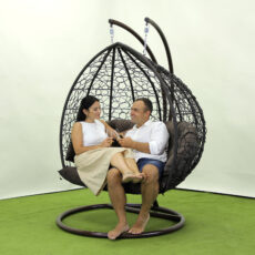 Двойной кресло-кокон на усиленой стойке Венге