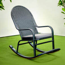 Кресло-качалка Релакс серая