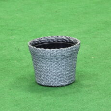 Кашпо (вазон) для цветов из искусственного ротанга
